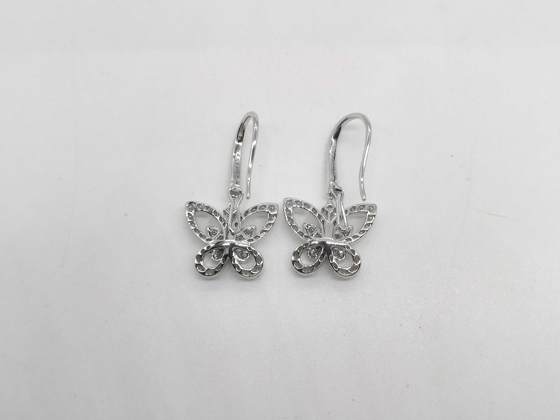 GRAFF Butterfly Diamond WG Au750 4.8g Earrings 