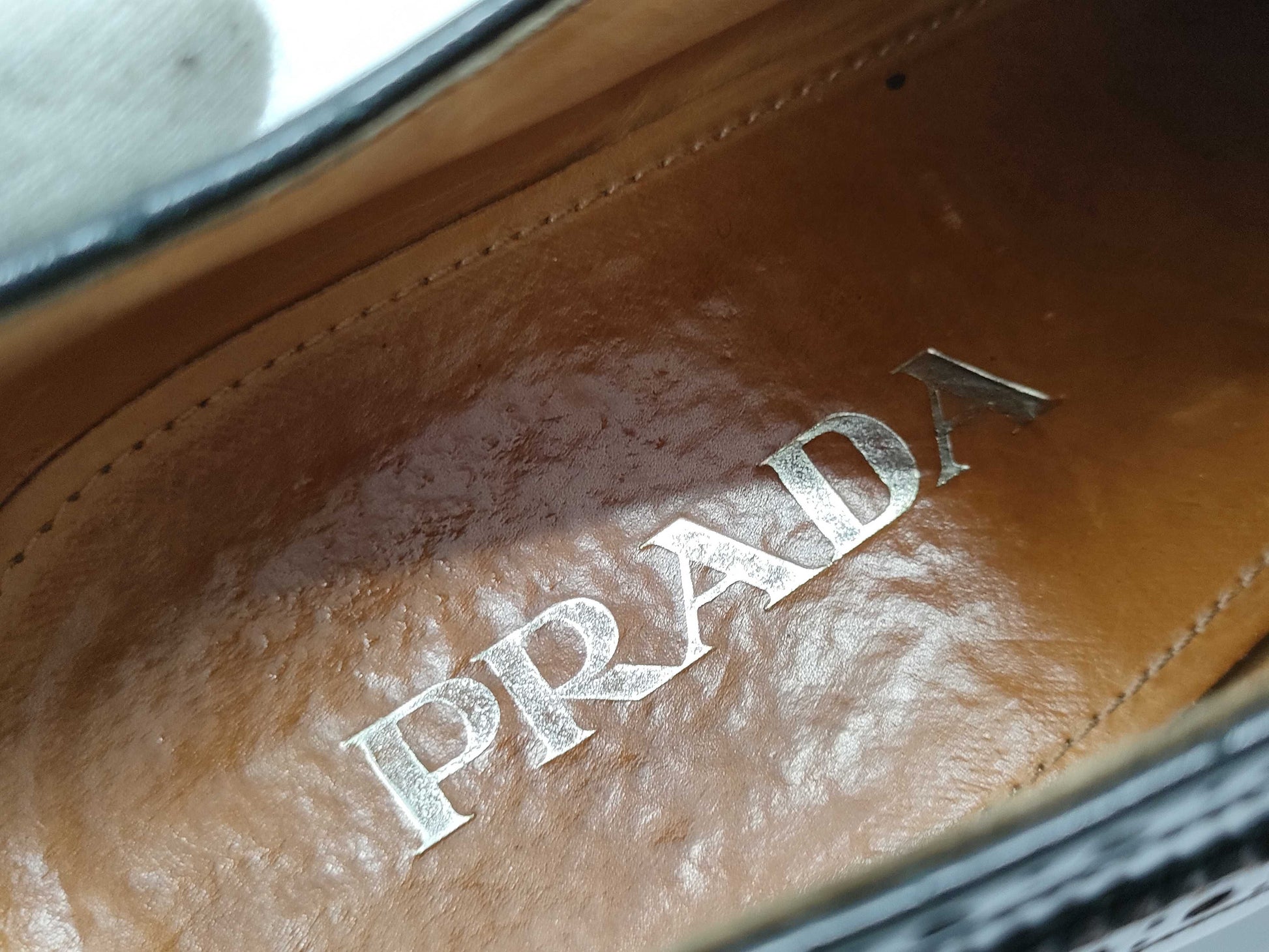 PRADA Patent Tip Business Shoes