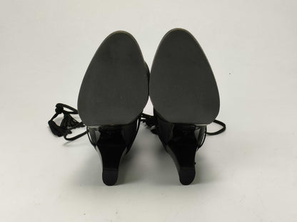 CHANEL Coco Black Fur Other Shoes