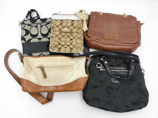 COACH Signature Marc Jacobs Leather Shoulder Bag 