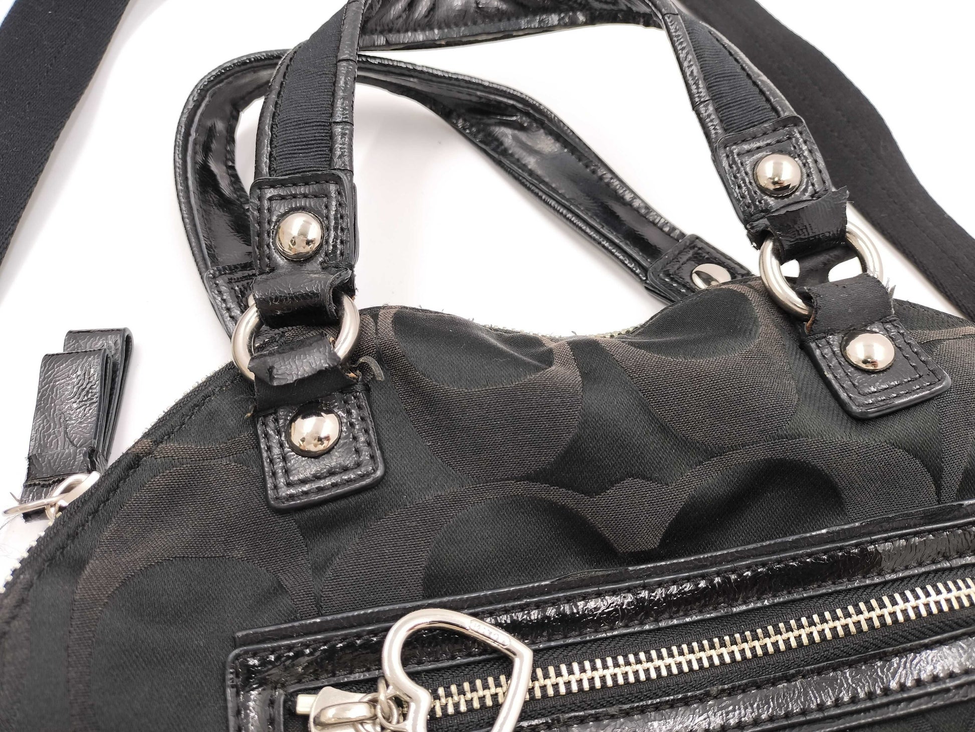 COACH Signature Marc Jacobs Leather Shoulder Bag 