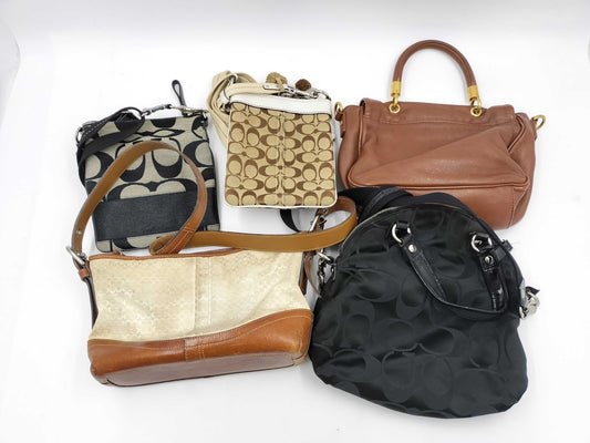 COACH Signature Marc Jacobs Leather Shoulder Bag 