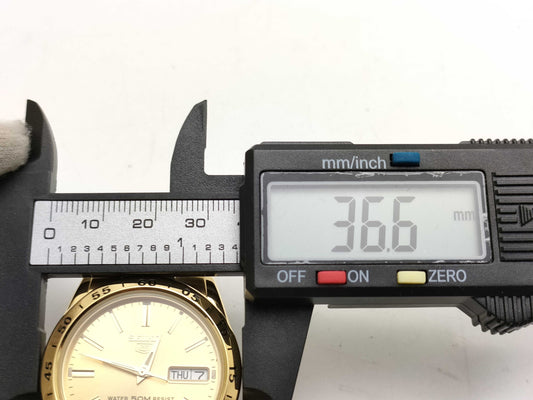 SEIKO 7s26-02t0 Automatic Watch with Champagne Dial, Men's Watch