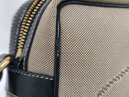 PRADA Jacquard Canvas Shoulder Bag