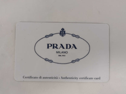 PRADA Jacquard Canvas Shoulder Bag
