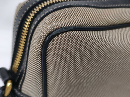 PRADA Jacquard Canvas Shoulder Bag