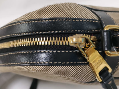 PRADA Jacquard Canvas Shoulder Bag