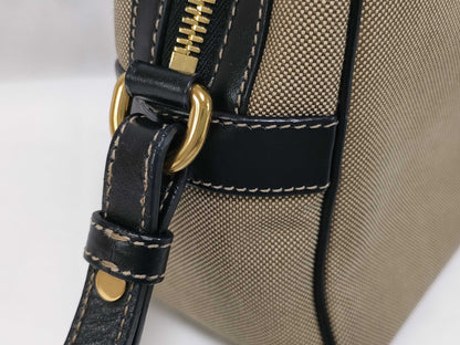 PRADA Jacquard Canvas Shoulder Bag