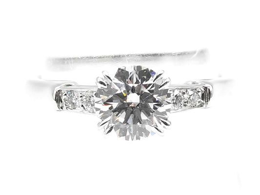 HARRY WINSTON Trist D0.76ct Diamond PT950 3.3g Ring 