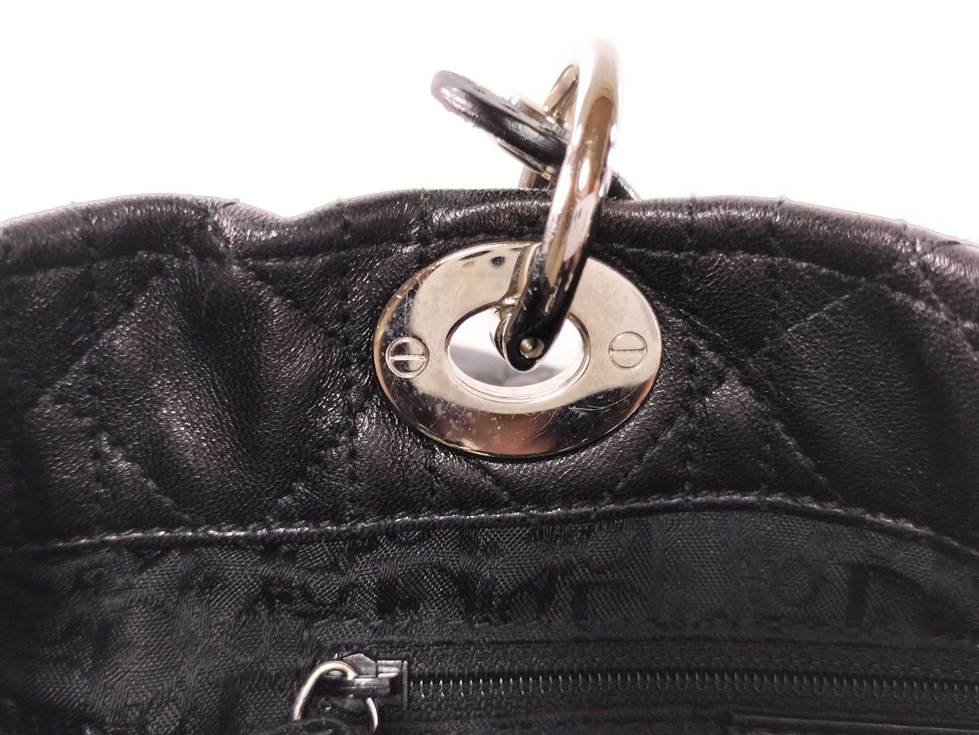 Dior Lady Dior Cannage Hand Tote Bag