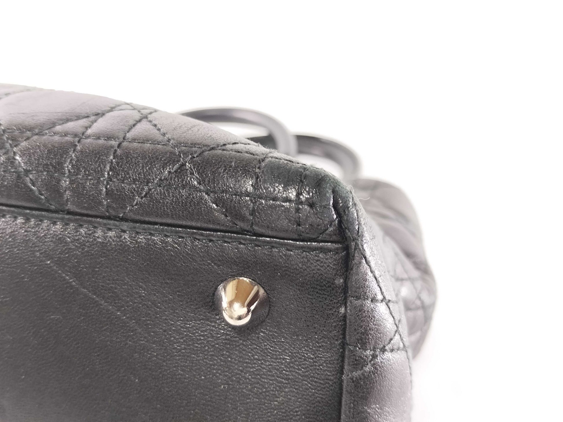 Dior Lady Dior Cannage Hand Tote Bag
