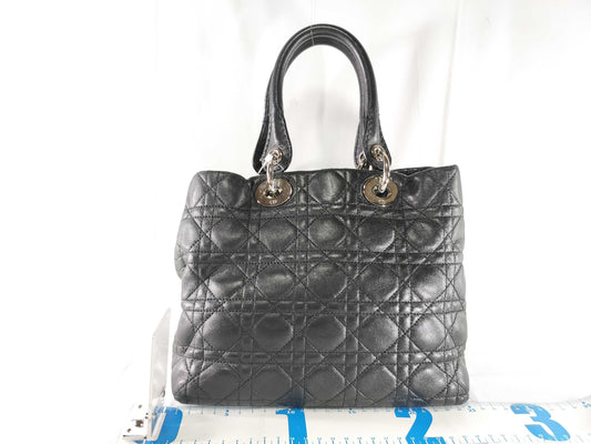 Dior Lady Dior Cannage Hand Tote Bag