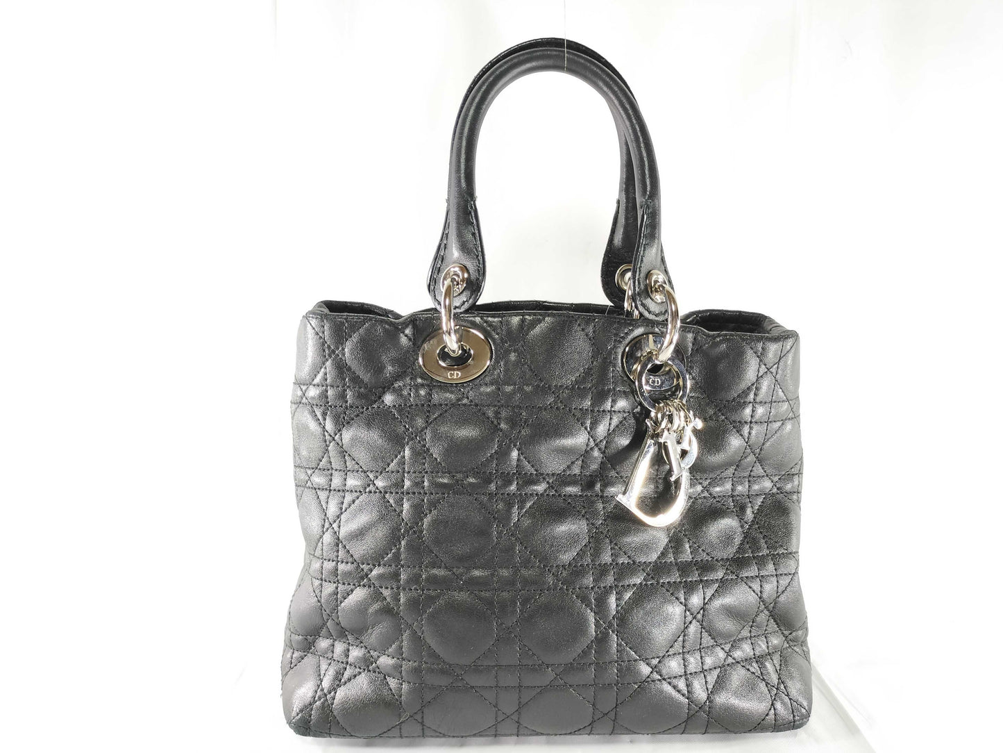 Dior Lady Dior Cannage Hand Tote Bag