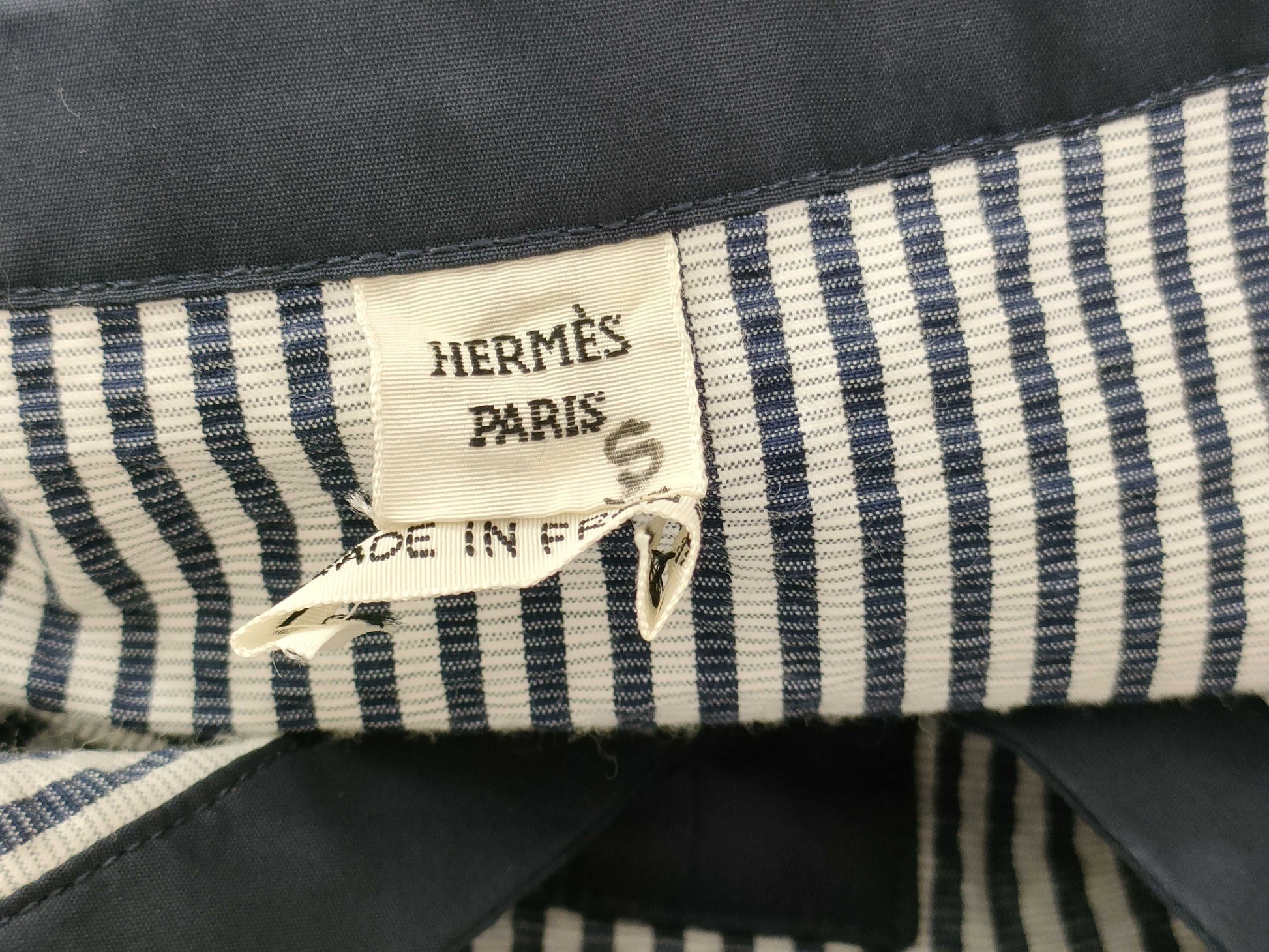 HERMES Beach Line Stripe Dress Dress