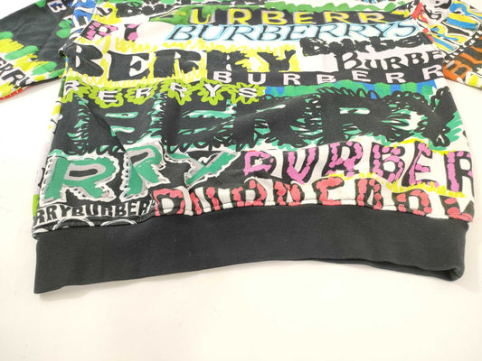 BURBERRY 18AW Graffiti Logo Sweatshirt Tops