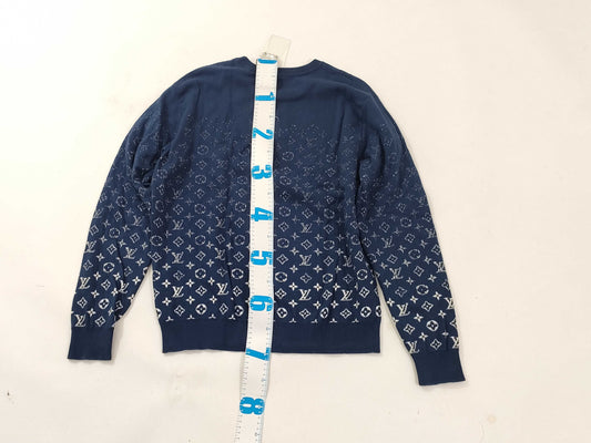 LOUIS VUITTON Monogram Knit Sweater L Tops