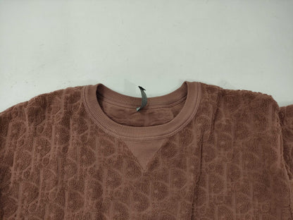 Dior Trotter Jacquard Short Sleeve Top, Size M, Tag Missing