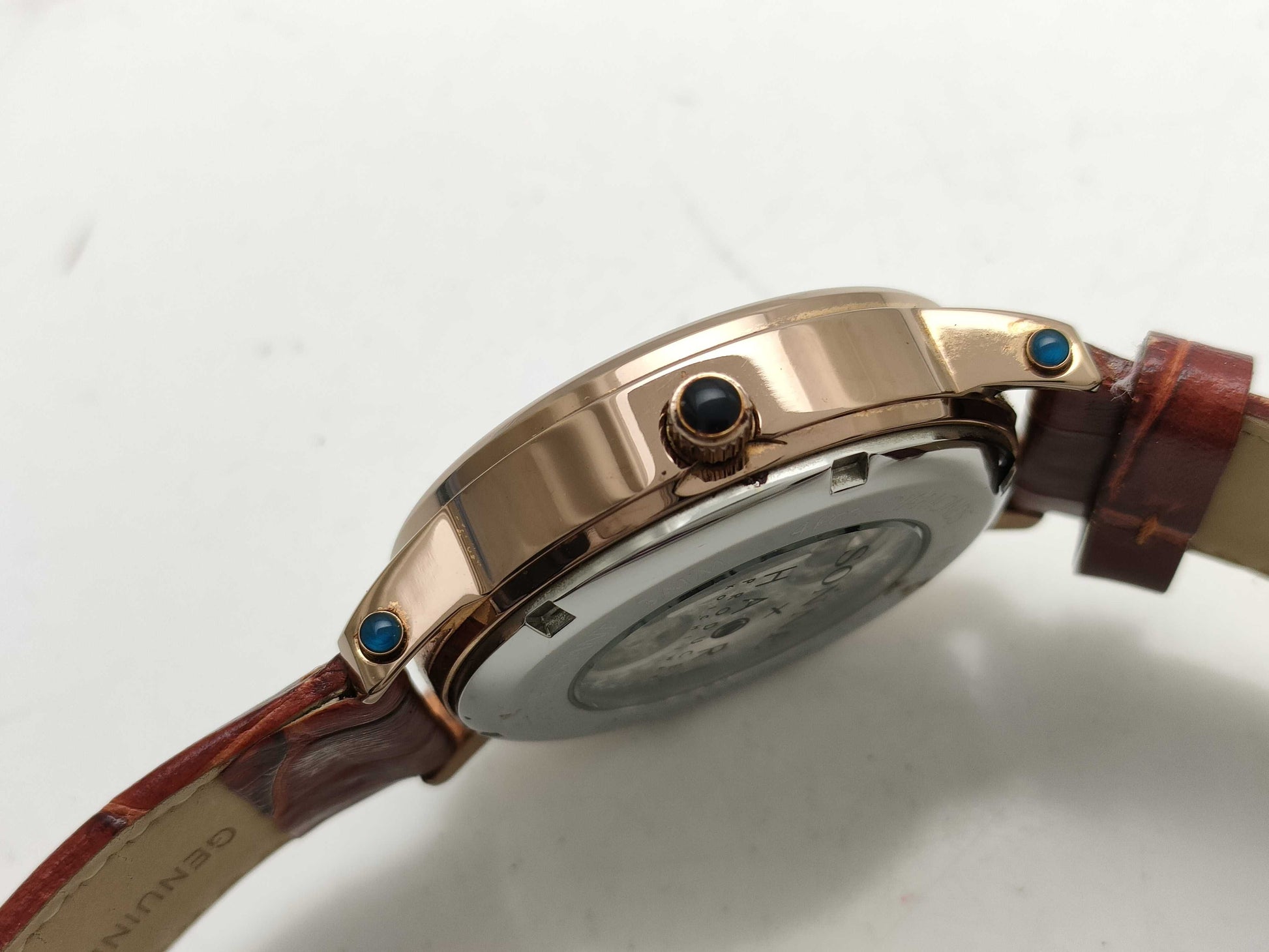 SONNE × HAORI Back Skelton H002 Men's Watch
