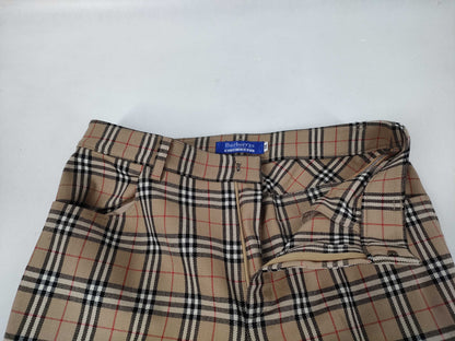 Burberrys Nova Check Straight Pants, Size 38