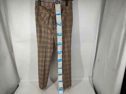 Burberrys Nova Check Straight Pants, Size 38