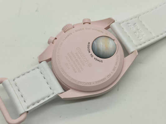 Omega x Swatch Venus Pink Boys' Watch