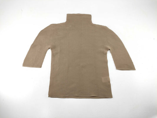 ISSEY MIYAKE ME Tops Brown Solid Tops