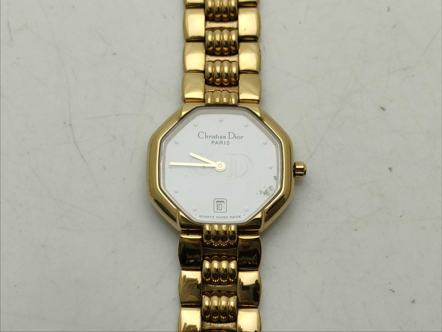 Dior Octagon Women's White Dial Women's Watch