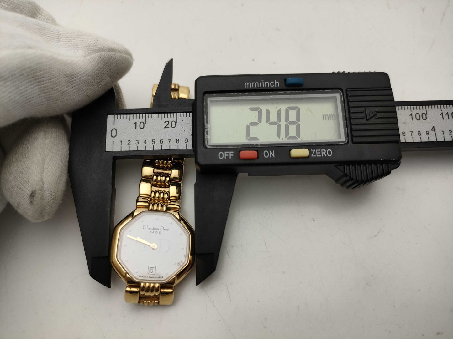 Dior Octagon Women's White Dial Women's Watch