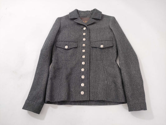LOUIS VUITTON Half Coat with LV Logo Lining