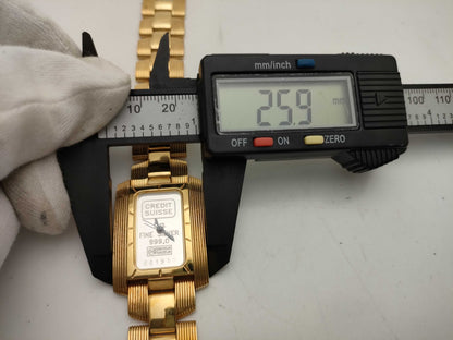 Fine Silver Ingot Watch Women's Watch