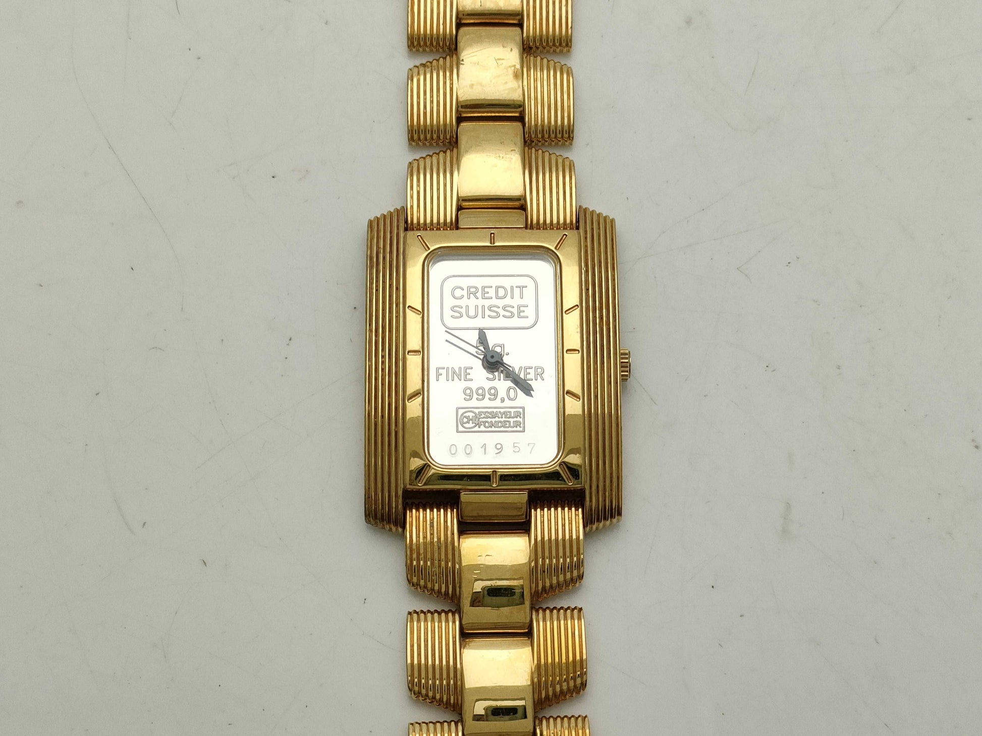 Fine Silver Ingot Watch Women's Watch