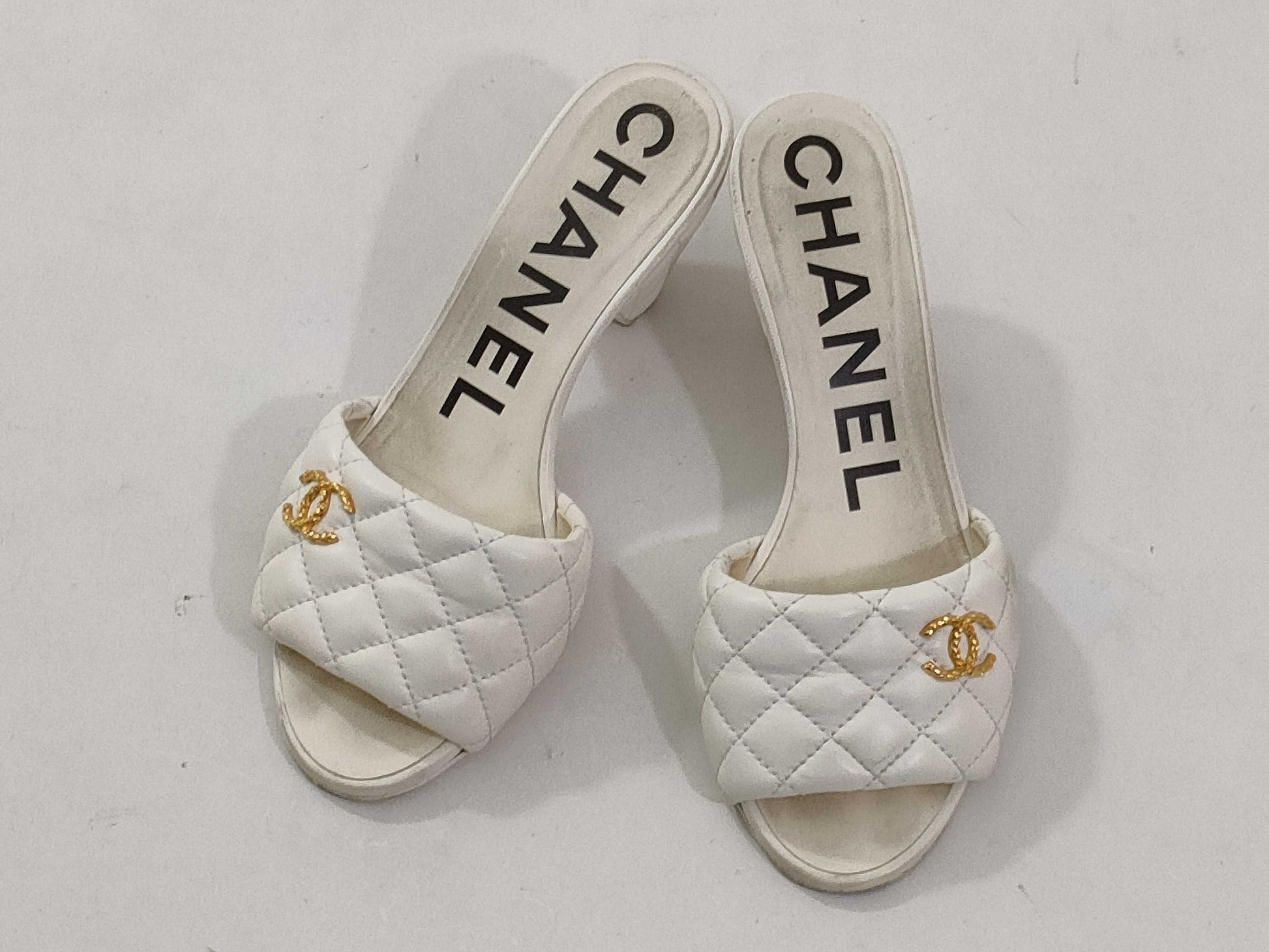 CHANEL Matelasse Coco Mules