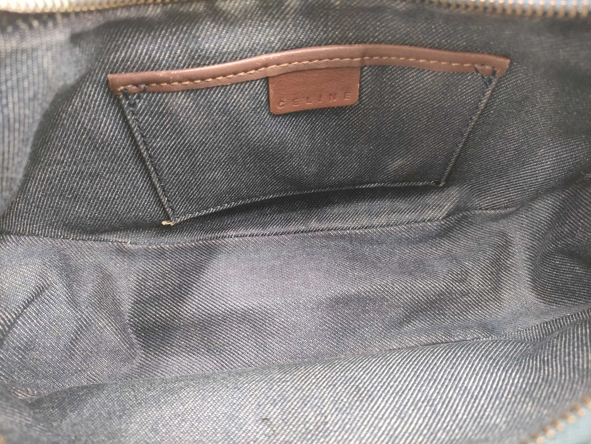 CELINE denim one-shoulder bag handbag