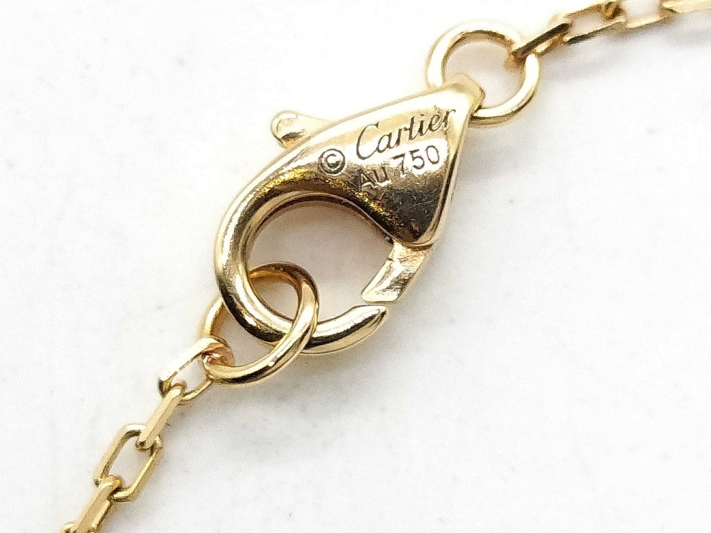 Cartier Logo Double C Diamond PG Au750 2.8g Bracelet/Bangle 