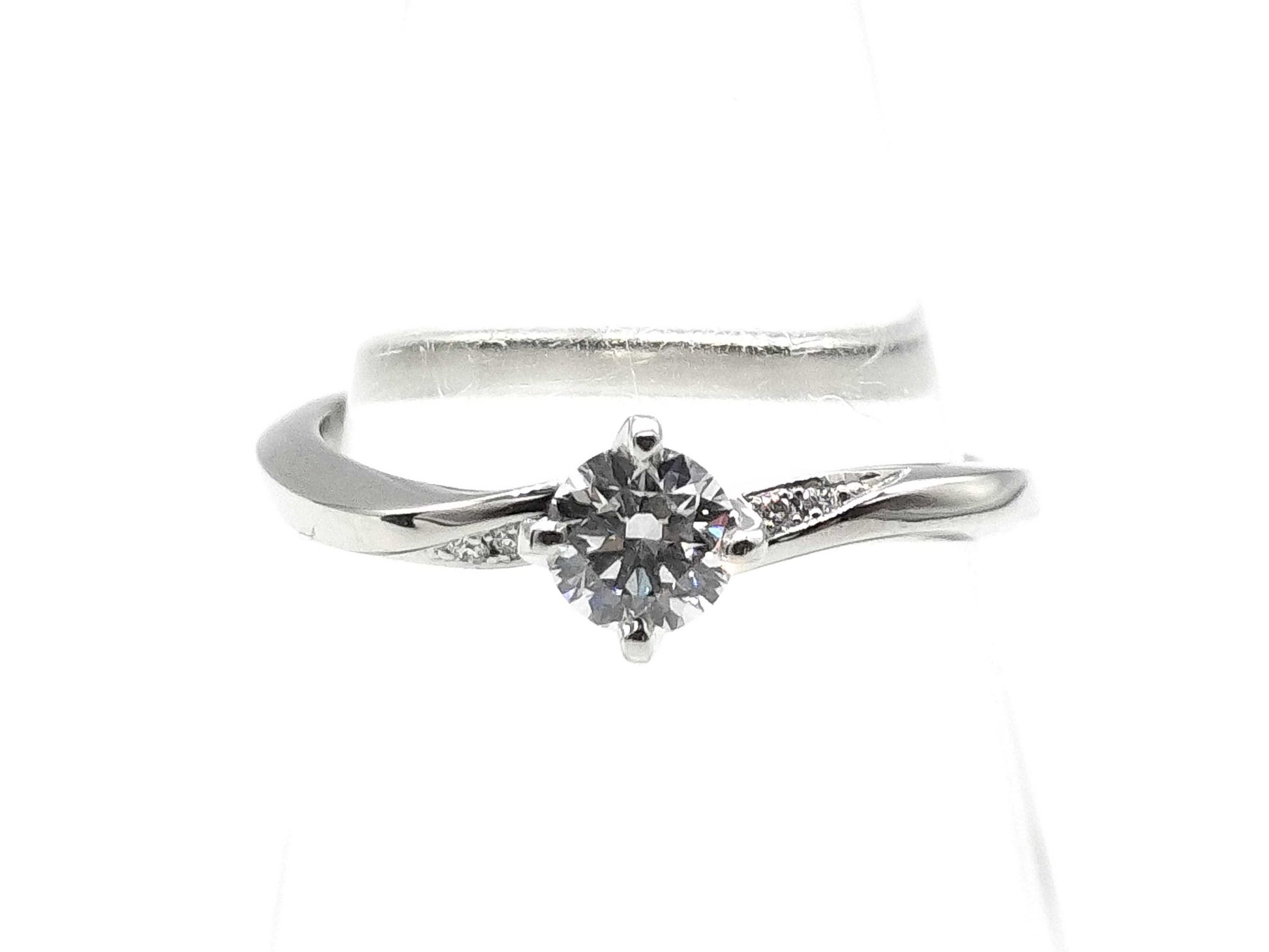 NIWAKA D0.32ct Diamond PT950 3.4g Ring 