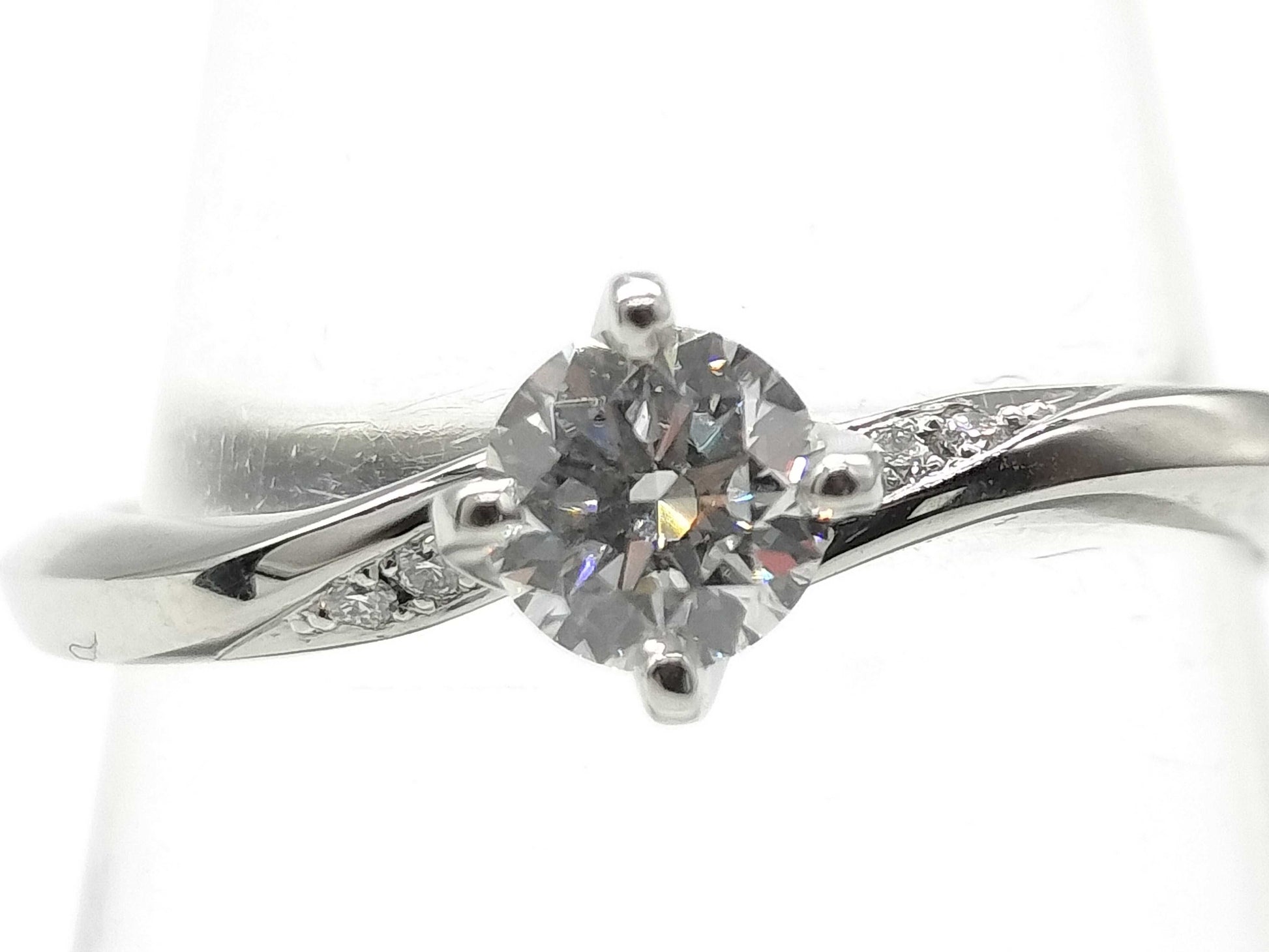 NIWAKA D0.32ct Diamond PT950 3.4g Ring 