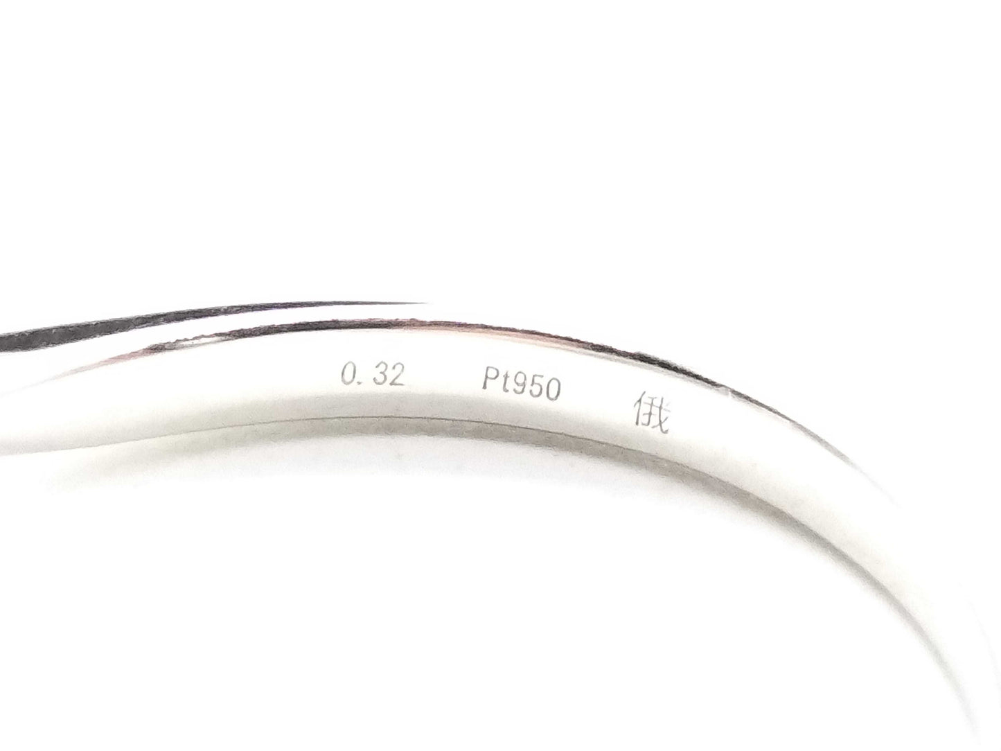 NIWAKA D0.32ct Diamond PT950 3.4g Ring 