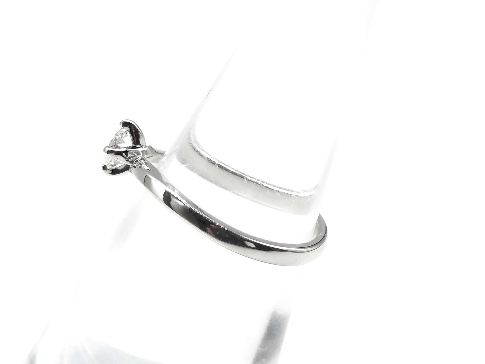 NIWAKA D0.32ct Diamond PT950 3.4g Ring 