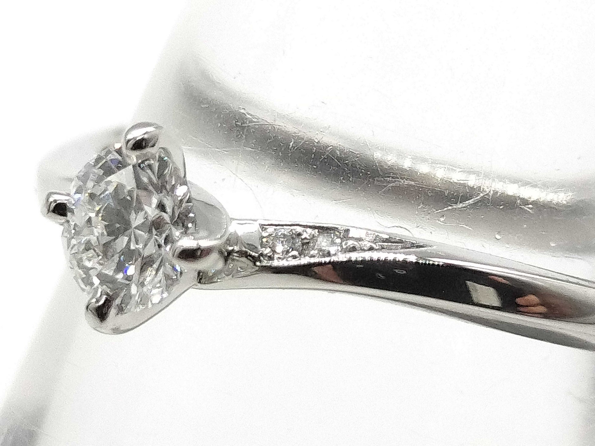 NIWAKA D0.32ct Diamond PT950 3.4g Ring 