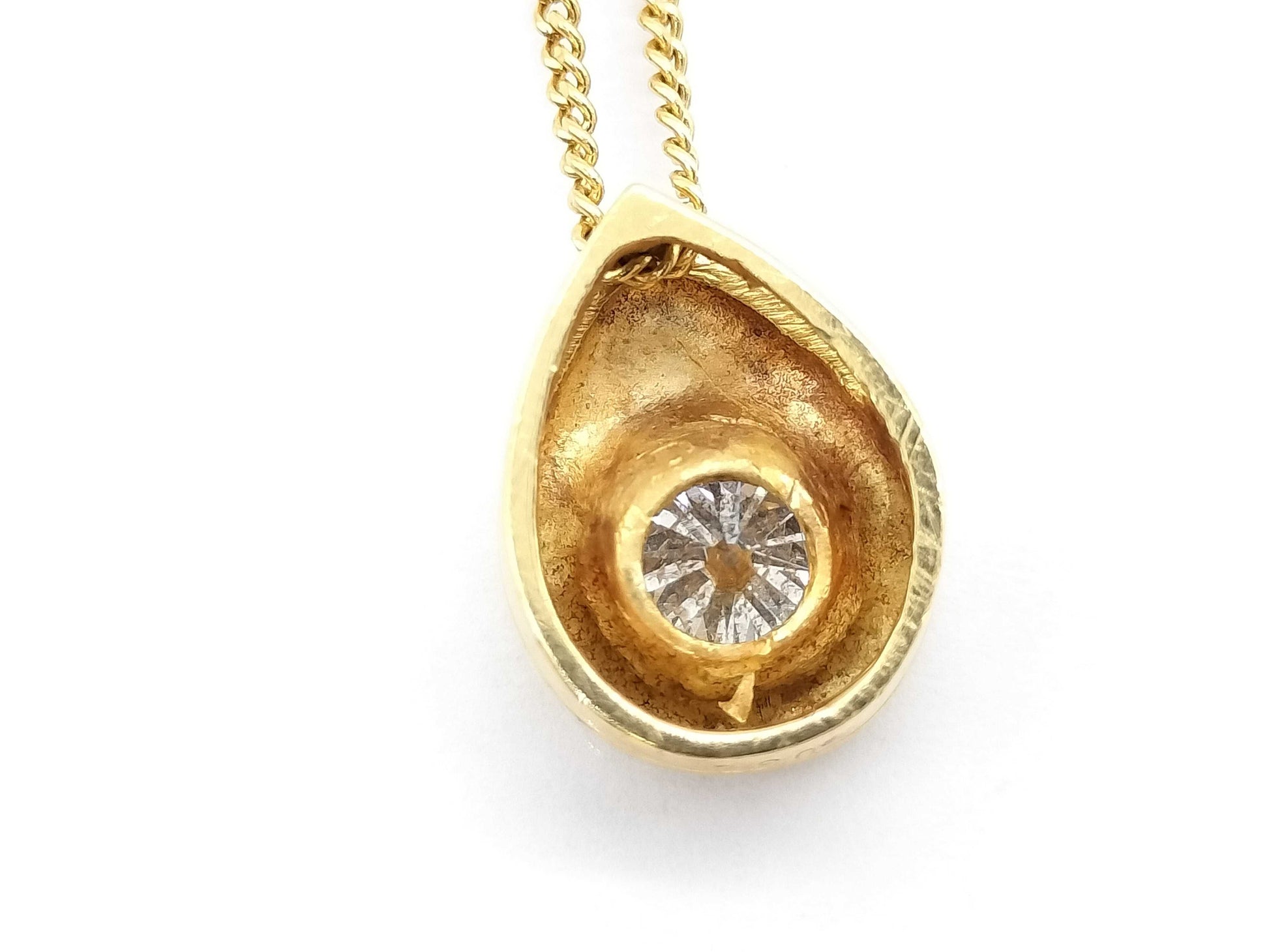 D 0.32ct K18 3.0g Necklace 