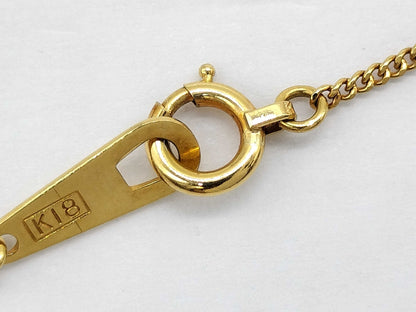 D 0.32ct K18 3.0g Necklace 