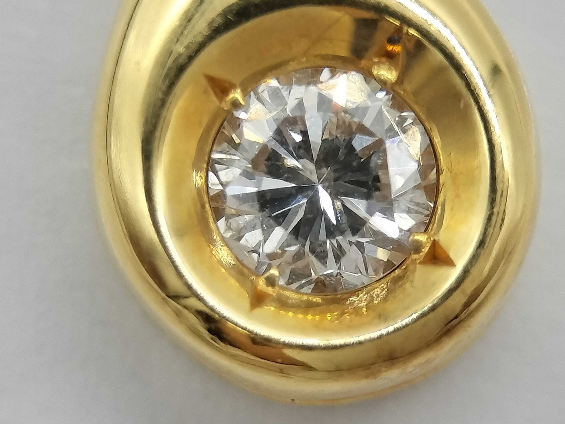 D 0.32ct K18 3.0g Necklace 