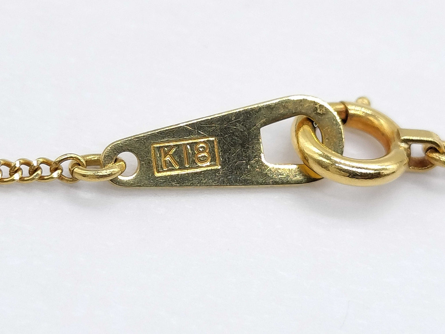 D 0.32ct K18 3.0g Necklace 