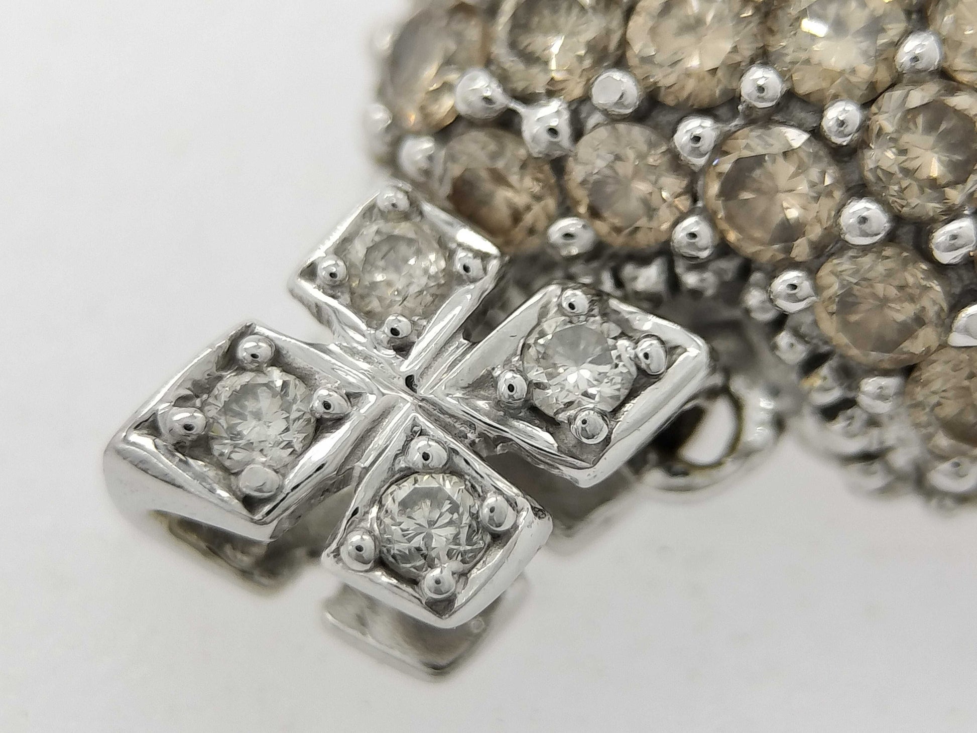D 0.50ct/0.03ct K18WG 1.4g Pendant Top 