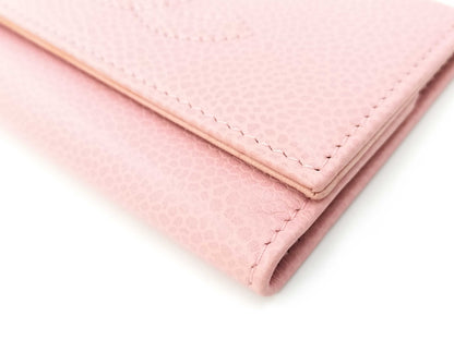 CHANEL Caviar Skin Coco Mark 6-Key Case Key Case/Key Holder
