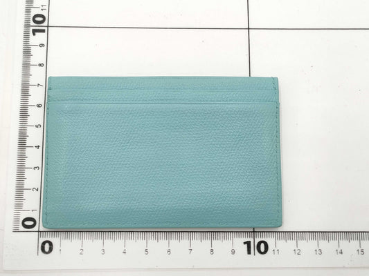 CHANEL Grained Leather Coco Button Card Case, Card Case, Pass Case, Business Card Case