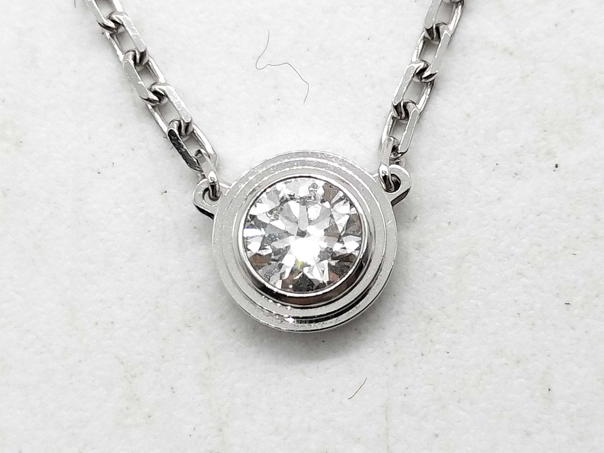 Cartier Amour 1PD WG Au750 3.1g Necklace 