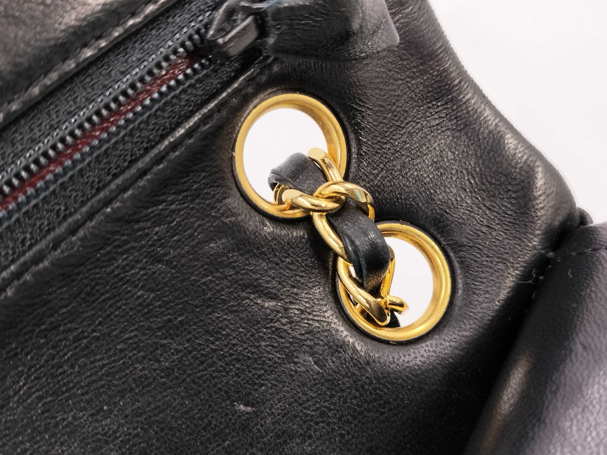 CHANEL Matelasse 23 Lambskin Chain Shoulder Bag with Double Flap, No. 1 Series
