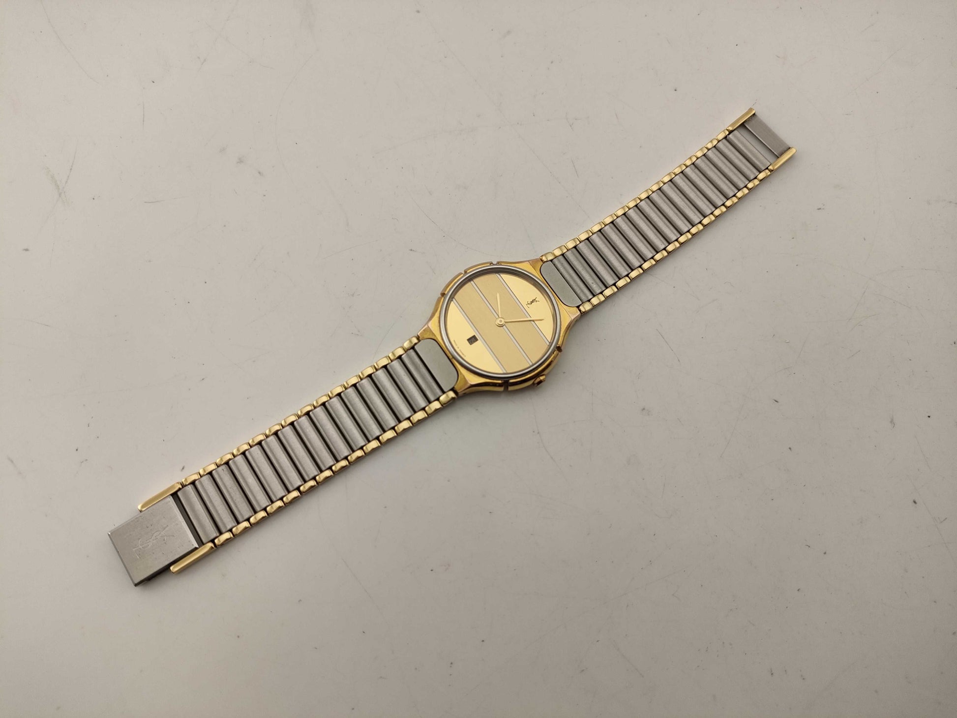 Yves Saint Laurent Women's Quartz Gold Dial Watch 56446
