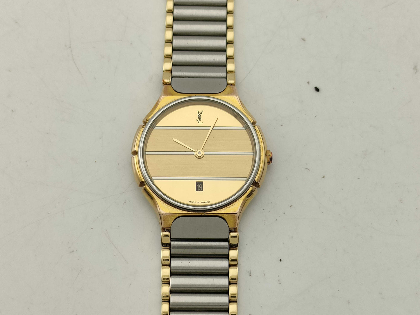 Yves Saint Laurent Women's Quartz Gold Dial Watch 56446